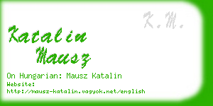 katalin mausz business card